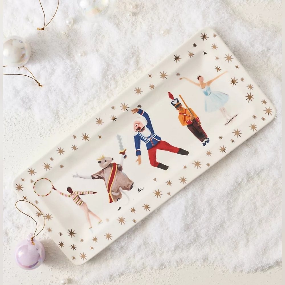 Anthropologie New York City Ballet Rectangle Stoneware Platter